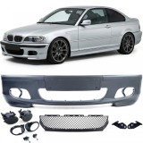 Bara frontala sport + ABE + lumini de ceata fumurii, potrivita pentru BMW E46 sedan touring LCI Performance AutoTuning