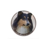 Autocolant pentru mașină 25 cm (9.8 Inch) Collie de munte 3D rupt amuzant reflectorizant pentru c&acirc;ine de companie etanș decor pentru parbriz