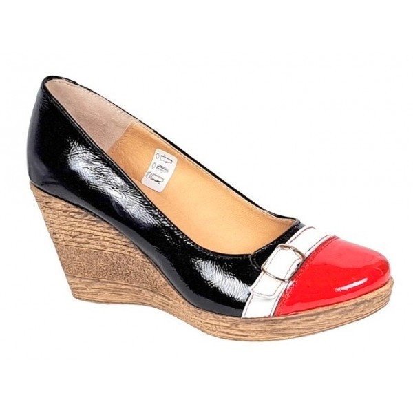 Pantofi dama piele naturala cu platforme de 7 cm PTEARAN3