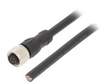 Cablu M12 Drept 8 PIN 6m PVC 80&deg;C