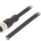 Cablu M12 Drept 8 PIN 6m PVC 80&deg;C