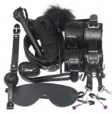 Set BDSM 10 Piese, Negru, Guilty Toys