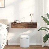 VidaXL Raft de perete cu sertare Stejar maro 80x33x17cm lemn prelucrat