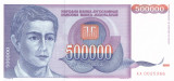 Bancnota Iugoslavia 500.000 Dinari 1993 - P119 UNC