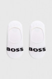 BOSS șosete 2-pack bărbați, culoarea alb 50477866