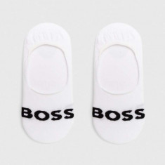 BOSS șosete 2-pack bărbați, culoarea alb 50477866