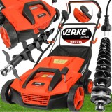 Aerator Scarificator Electric Verke 1600W, 38cm, 48L, 220V, Rola Aerare + Scarificare, Gazon