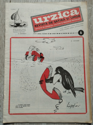 Revista Urzica, nr. 6 / iunie 1981 foto