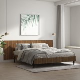 Tăblie pat de perete, stejar maro, 240x1,5x80 cm, lemn compozit
