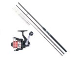 Set Accesorii pescuit &gt; Nada si momeli cu lanseta delta si mulineta Baracuda Hurricane 40