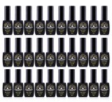 Kit ojă semipermanentă Black Elite, 8 ml, 30 bucăți