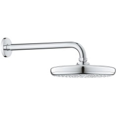 Cap dus fix Grohe New Tempesta 210, 1 jet si brat dus 286 mm, 9.5 l/min, crom, 26412000