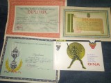 3 DIPLOME OINA BROSURA INVATATI SI RASPANDITI SPORTUL NOSTRU NATIONAL OINA