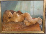Cumpara ieftin Tablou nud pictor maghiar nu trimit ramburs, Ulei, Impresionism
