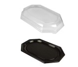Platou uf, cu capac, 45 cm, negru