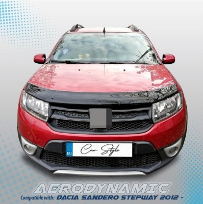 Deflector capota compatibil Dacia Sandero II / Sandero Stepway II / Logan MCV / Logan II 2012-&amp;gt; Cod: 15041 / DEF4 foto