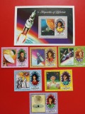 LIBERIA, SPACE - COLIȚĂ + SERIE COMPLETĂ MNH, Nestampilat