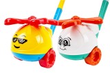 Jucarie zornaitoare de impins, TechnoK, (9437) elicopter, unisex, multicolor