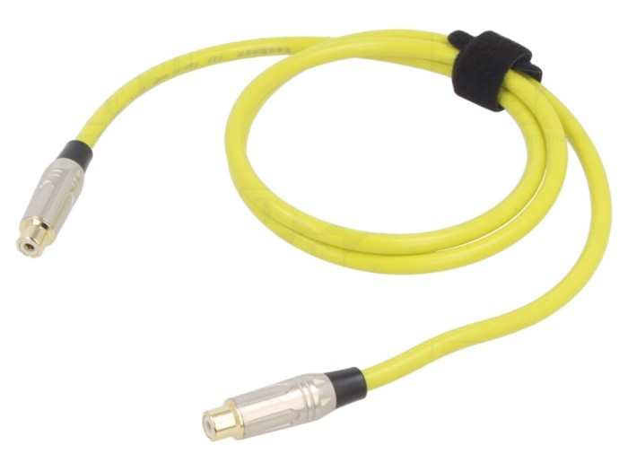 Cablu RCA Soclu Aurit 1m