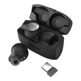 Casti Evolve 65t Jabra, 6 x 5.1 mm, True Wireless, Bluetooth, microfon incorporat, MicroUSB inclus, Negru