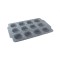 Tava, forma pentru facut si copt prajituri, briose, 12 forme 38x26x3 cm, negru, Klausberg