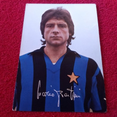 Carte postala fotbal(veche-sezonul 68/69)-MARIO BERTINI (INTERNAZIONALE MILANO)