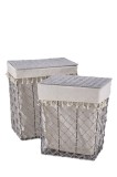 Cumpara ieftin Set 2 cosuri rufe gri bej 40 x 30 x 46, 45 x 35 x 51 cm