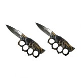 Cumpara ieftin Pachet 2 Bricege Shaman Skeleton, Deschidere Automata, Otel 440C, 21cm, Camping, Vanatoare, Pescuit