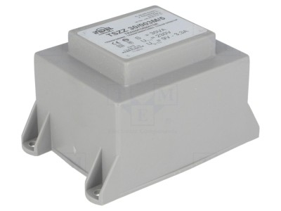 Transformator &amp;icirc;ncapsulat 30VA 9V 3,33A PCB foto