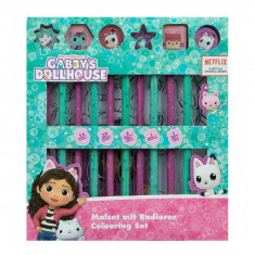 Set de colorat Gabby s Dollhouse Friends, 12 piese, 3+ ani