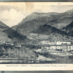 AD 135 C. P. VECHE -CHATILLON EN-DIOIS -VUE GENERALE -FRANTA 1918