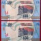 Madagascar set lot 2 x 100 Ariary 2017 + 2022 semnaturi diferite UNC **