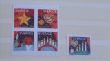 SUEDIA - JULPOST 2006- SERIE CU TIMBRE UNITE - 2556/2560, MICHEL - NESTAMPILATA