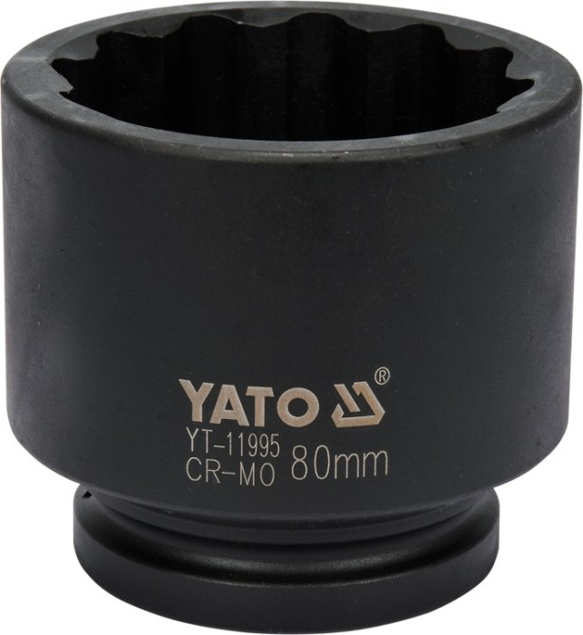 Cheie tubulara bihexagonala de impact 1&amp;quot; de 80 mm YATO