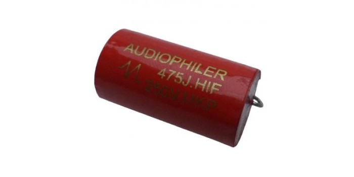 Condensator audio Audiophiler MKP rosu 4.7uf 250V