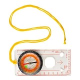 Busola compacta pentru explorare si orientare, cu snur de purtare si baza transparenta, 12.7 x 6 cm