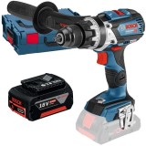 Bosch GSB 18V-110 C + GBA - Masina de gaurit si insurubat cu percutie 110 Nm valiza speciala + Acumulator Li-Ion 18 V 5 Ah