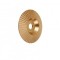 Disc slefuit,modelat,sculptura lemn ,diametru 125 mm,model conic