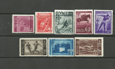 ROMANIA 1937 &amp;ndash; UNIUNEA FEDERATIILOR SPORTIVE (UFSR), serie cu sarniera, SD103 foto