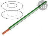 Cablu Litat Cu 1,5mm2 PVC Verde-Alb 450V/750V