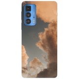 Husa compatibila cu Motorola G50 model Orange clouds, Silicon, TPU, Viceversa, Transparent, Carcasa
