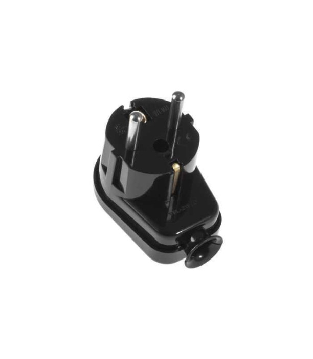 Stecher Shuko iesire laterala negru cu inel prindere WT-16U/Z/BK