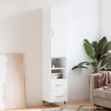 VidaXL Dulap &icirc;nalt, alb, 34,5x34x180 cm, lemn prelucrat