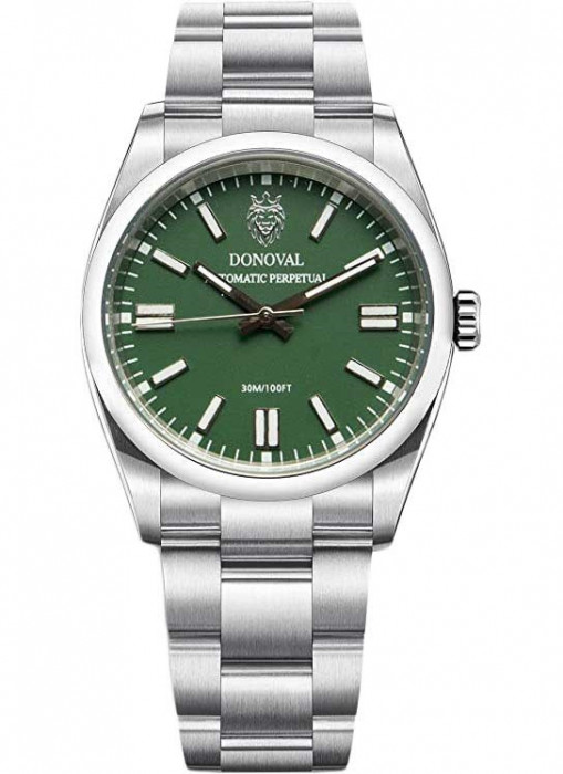 Ceas Donoval, Green, Automatic Perpetual DL0002 - Marime universala