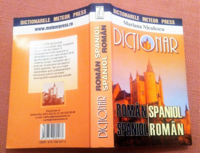 Dictionar Roman-Spaniol Spaniol-Roman. Ed Meteor Press, 2007 - Mariana Niculescu foto