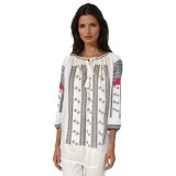 Bluza tip ie dama R25 alb/negru , marimea 3XL