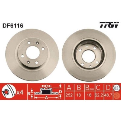 Set discuri frana Hyundai I10 1 (Pa), I10 2 (Ba, I10 2 Sedan, I10 3 (Ac3; Kia Picanto 1 (Sa), Picanto 2 (Ta), 1.1 CRDI, 1.2, 1.0, 1.0 LPG, 1.0 MPi, 1 foto