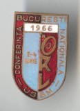 Insigna medicina Conferinta Nationala ORL - Bucuresti 1966 - Rara