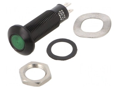 Lampă LED Control Verde 12-28V 8.1mm foto