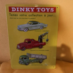 Reclama metalica Dinky Toys